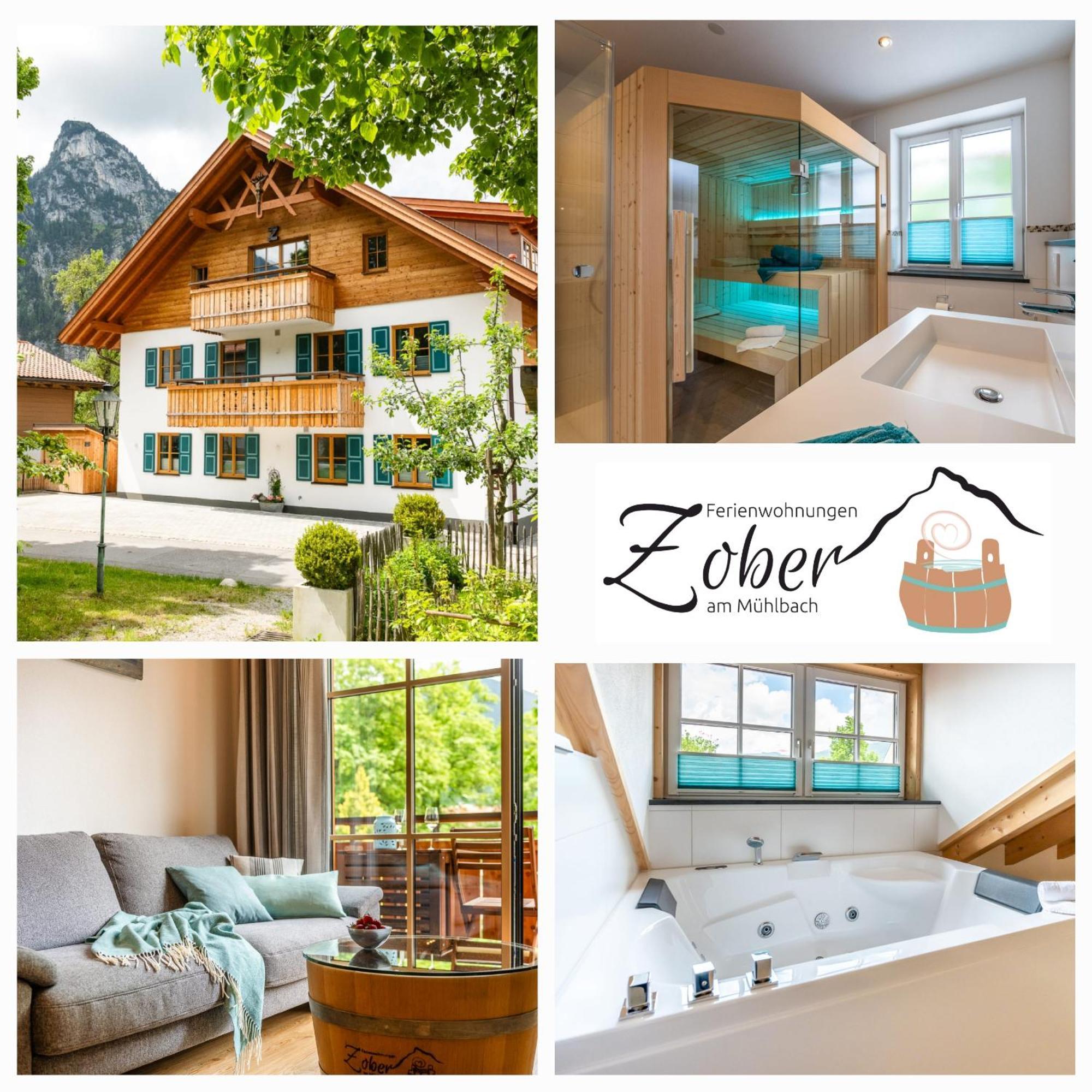 Ferienwohnungen Zober Am Muehlbach Oberammergau Eksteriør billede